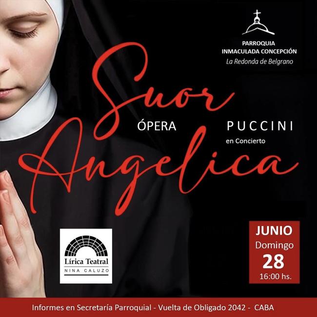 Sol Risé as Sister Genovieffa in Suor Angelica at La Redonda de Belgrano, Buenos Aires