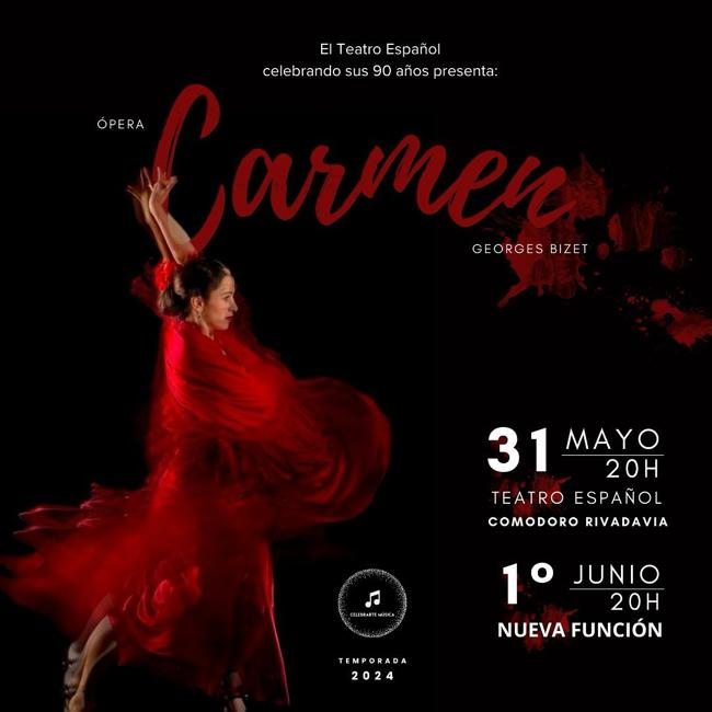 Sol Risé in Carmen choral reinforcement with Celebrarte Música, Comodoro Rivadavia