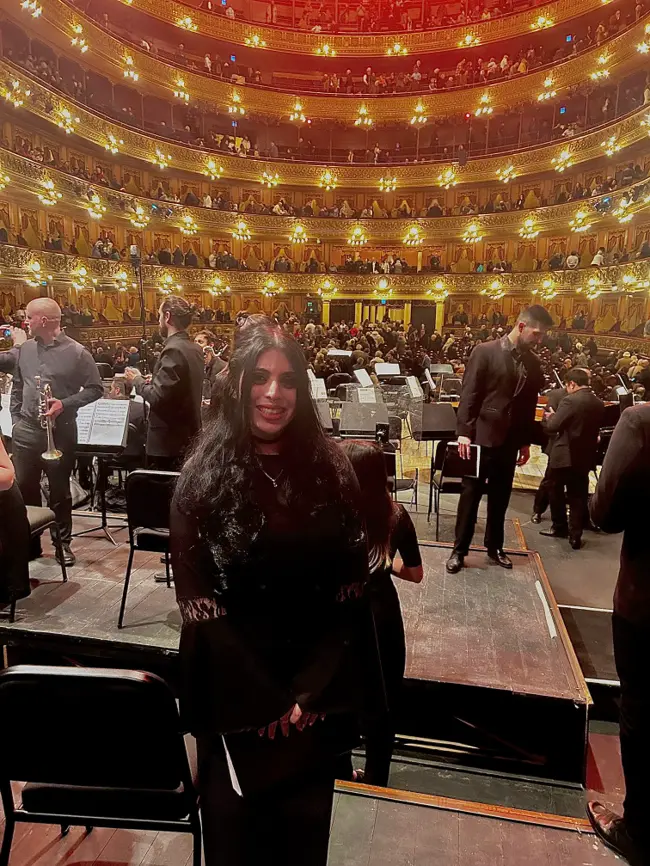 Sol Risé in Joan of Arc at the Stake oratorio at Teatro Colón, Buenos Aires